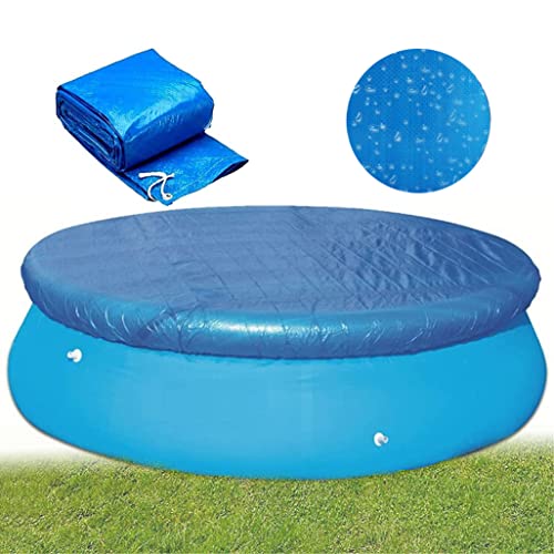 YUGYUJ Round Pool Cover, Solar Covers for Above Ground Pools, Dust Pool Cover Protector with Drawstring Design for Round Inflatable Swimming Pools, Hot Tub Dustproof Cover (6FT) - Image 1