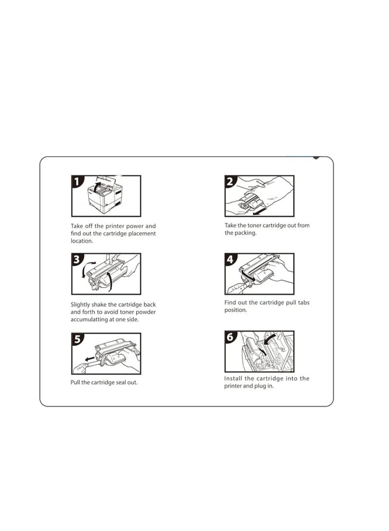 Terabyte 51A Black Compatible Toner Cartridge Works with LaserJet P3005 Series LaserJet M3027, M3035 MFP Series Q7551A - Image 2