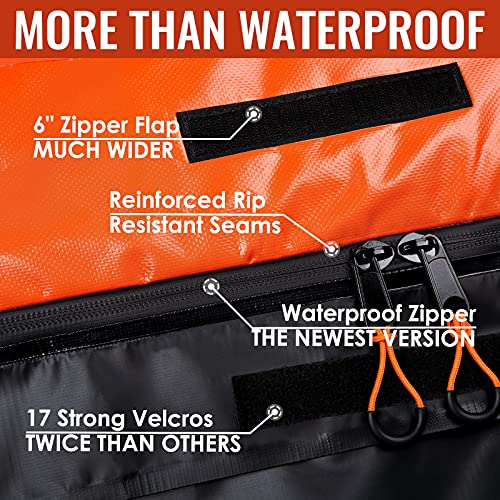 Asinking Car Rooftop Cargo Carrier - 21 Cubic Feet, 100% Waterproof Heavy Duty 840D Car Roof Bag for All Vehicles with/Without Racks - Anti-Slip Mat, 6 Door Hooks, Storage Bag, 2 Extra Straps - Image 3
