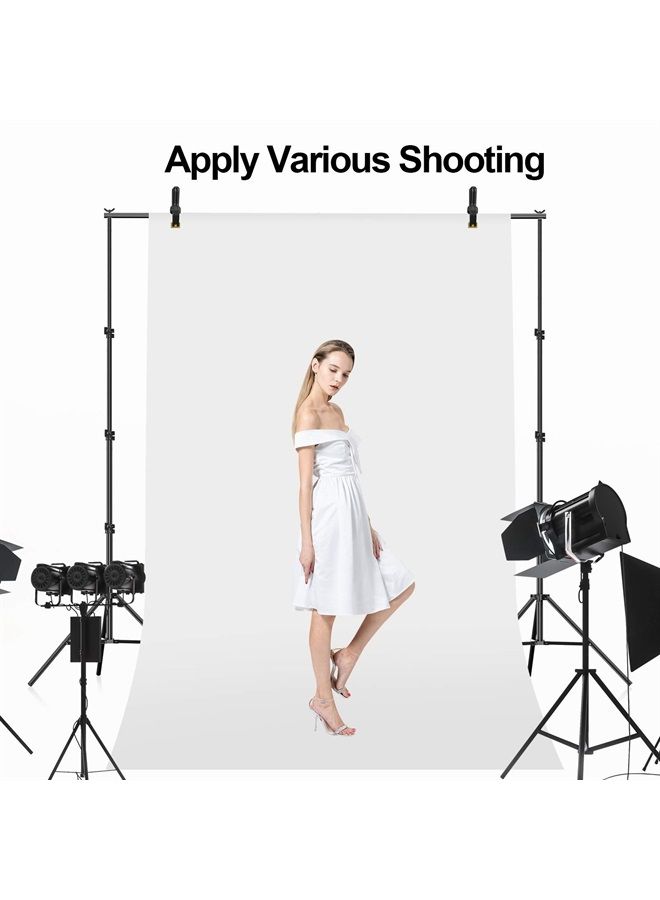 EMART 8.5 x 10 ft Photo Backdrop Stand, Adjustable Photography Muslin Background Support System Stand for Photo Video Studio - Image 2