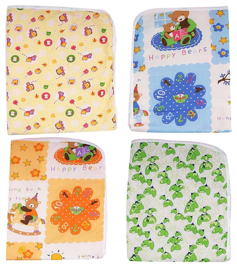 FARETO Combo of Mosquito Net Bed 3 Blanket 4 Jhabla 3 Plastic Sheet 12 Hosiery Nappies And 12 Cotton Nappies 03 Months - Image 4