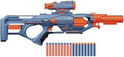 Nerf, Elite 2.0 Eaglepoint RD-8 Dart Blaster, 8 Dart Drum, Scope & Barrel, 16 Elite Darts, Bolt Action, Outdoor Toys
