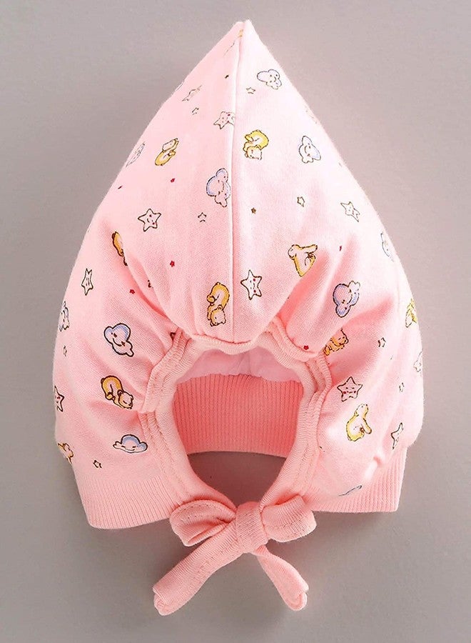 neha enterprises New Born Baby Soft Cotton Knot Closer Caps Unisex Hat Topi Pack of 3 pcs (Multicolor, 12-18 Months) (001) - Image 2