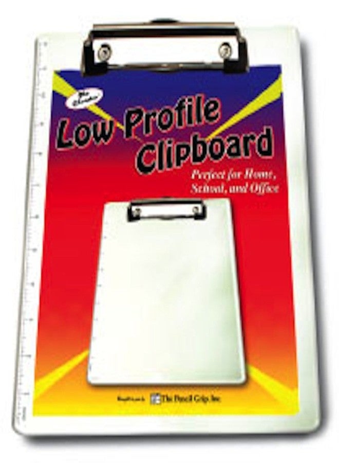 The Classics Clipboard with Low Profile Clip and Ruler Edges, 9 x 12 Inches, Clear (TPG-249)