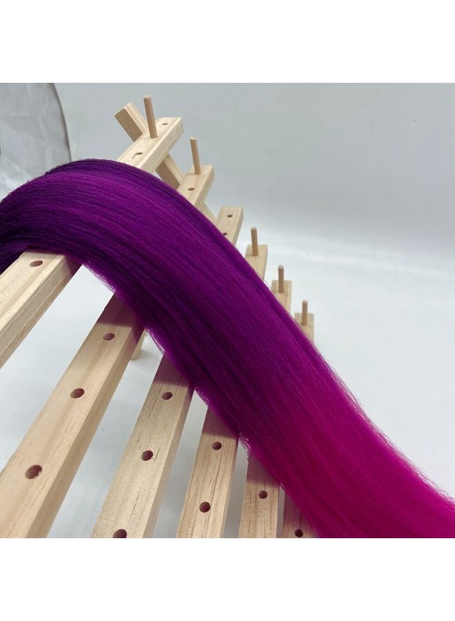 Leticia Ombre Purple Pink Braiding Hair Pre Stretched Braids Kanekalon Braiding Hair Extensions - Image 4