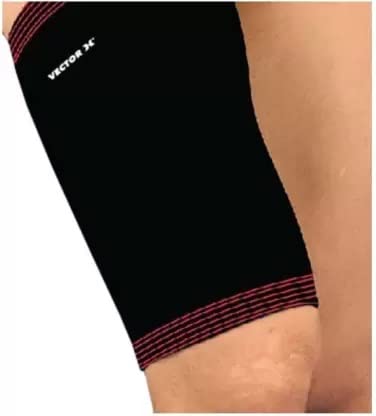 Vector X Unisex Elastic Thigh Support Small Black - Image 3