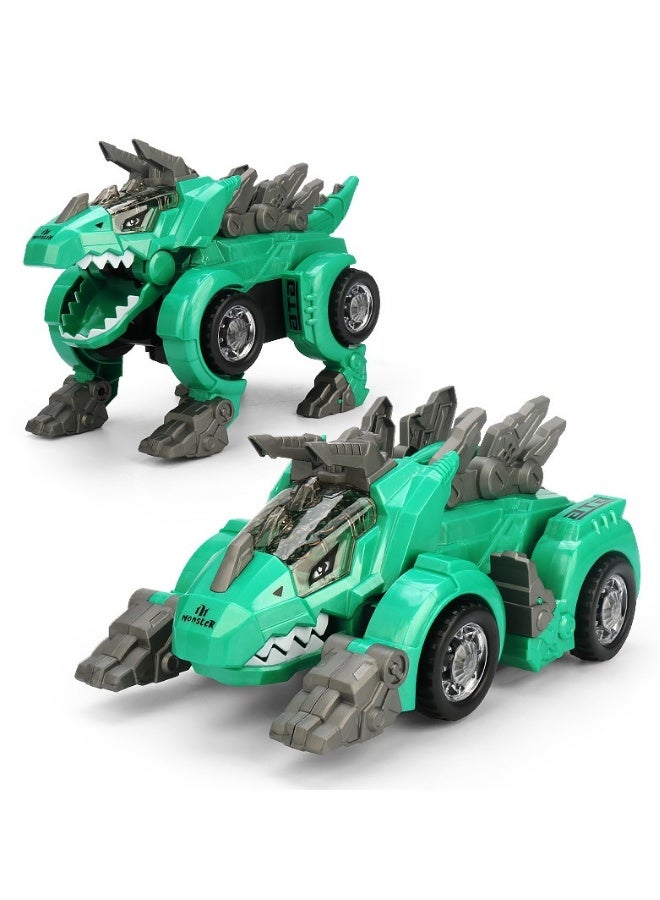 بيوينتي سيارة ديناصور متغيرة الشكل مع موسيقى وأضواء - لعبة أطفال - Image 3