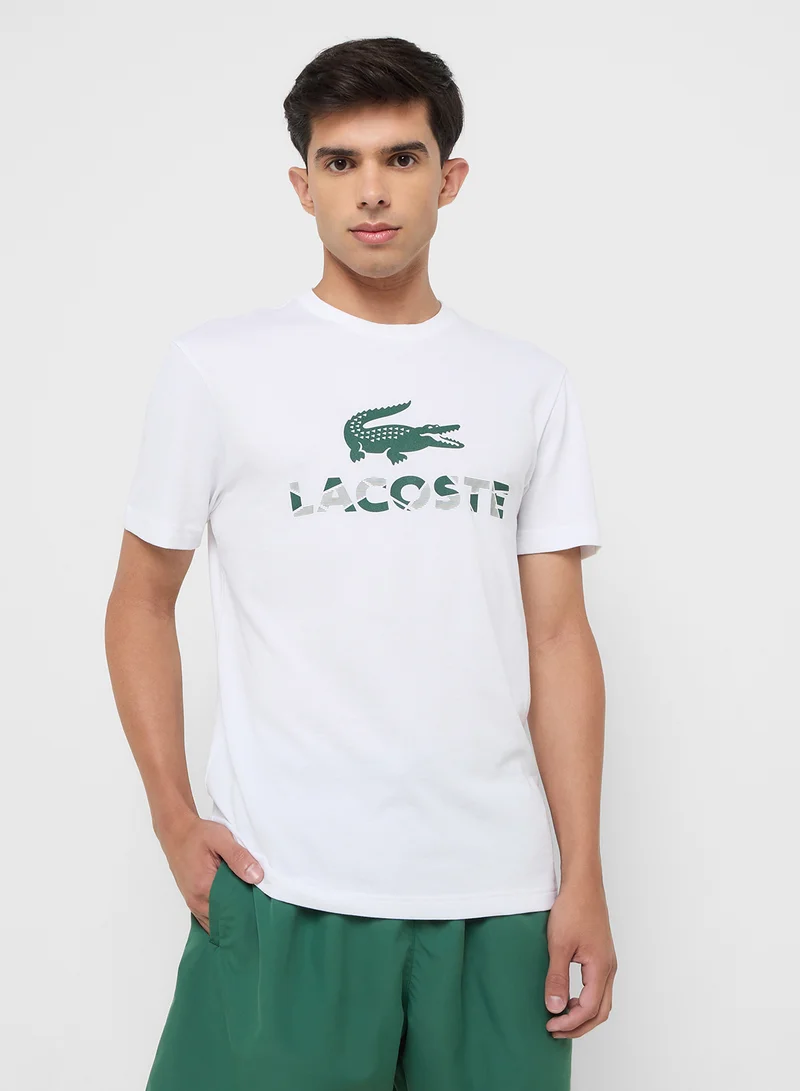 LACOSTE Logo Crew Neck T Shirt