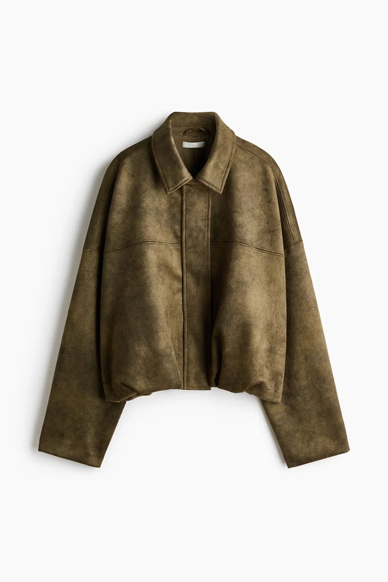 اتش اند ام جاكيت بحافة منتفخة