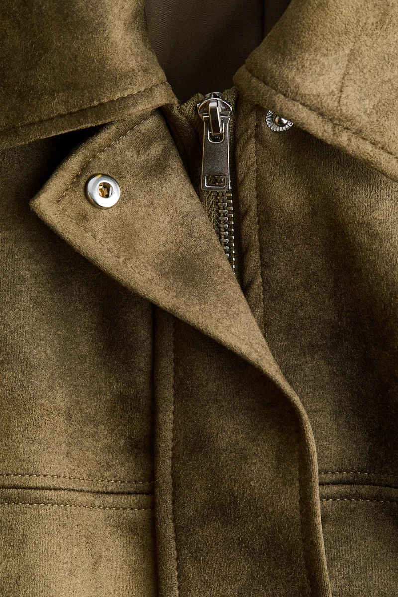 اتش اند ام جاكيت بحافة منتفخة