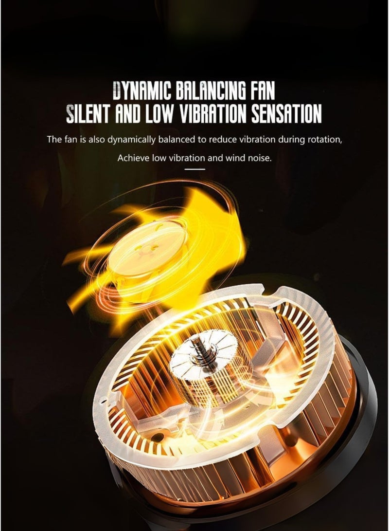 ميمو مبرد الهاتف المحمول للألعاب - مروحة تبريد شبه موصلة صامتة، متوافق مع iPhone 12/13/14/15/16، Samsung، Huawei، Xiaomi، Redmi، Oppo، Vivo، OnePlus، Realme - مثالي لـ PUBG وFree Fire والبث المباشر - Image 5