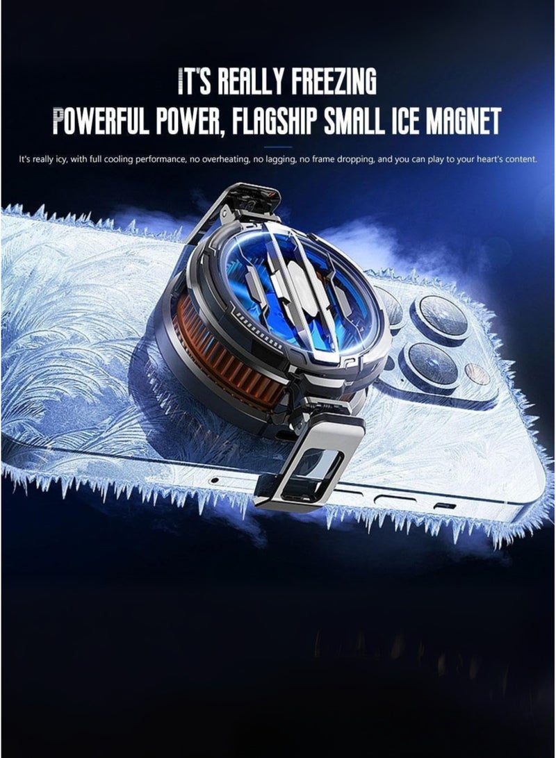 ميمو مبرد الهاتف المحمول للألعاب - مروحة تبريد شبه موصلة صامتة، متوافق مع iPhone 12/13/14/15/16، Samsung، Huawei، Xiaomi، Redmi، Oppo، Vivo، OnePlus، Realme - مثالي لـ PUBG وFree Fire والبث المباشر - Image 4