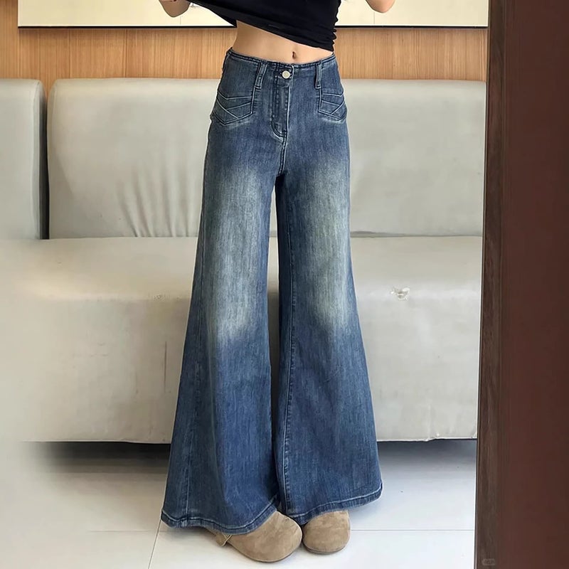 Unisex Casual Daily Denim Jeans - Image 3