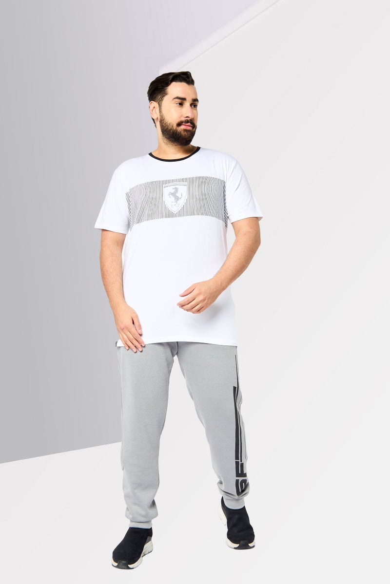 Scuderia Ferrari Men Sportswear Fit Short Sleeve Outdoor T-shirt, White - Image 3