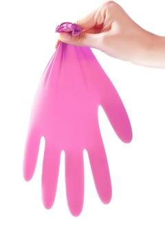 Zalcoon Pink Synthetic Nitrile Vinyl Blended Gloves,  4 Mil, Powder-Free, Smooth, Non-Sterile, Case of 5 Boxes (5 X 100 Pieces)  - Image 3