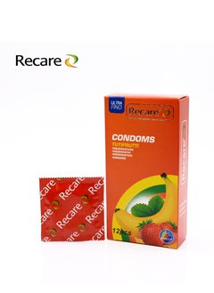 Recare Assorted Fruit Flavored Condoms (12 Pieces)  - Image 1