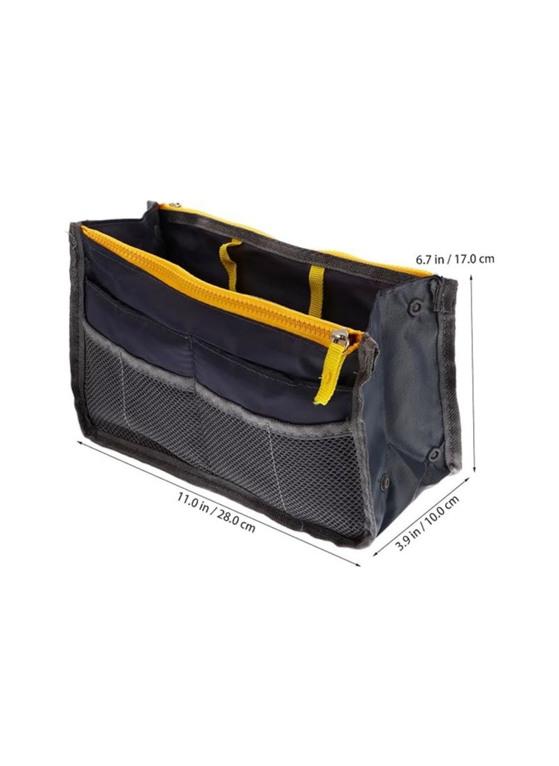 Generic - 13 Pockets Bag Organizer Insert, Handbag Organizer, Expandable Liner Bag Pouch, Handbags Insert Organizer, Multifunctional Storage Bag, with Zipper Closure and Multiple Pockets - Image 1