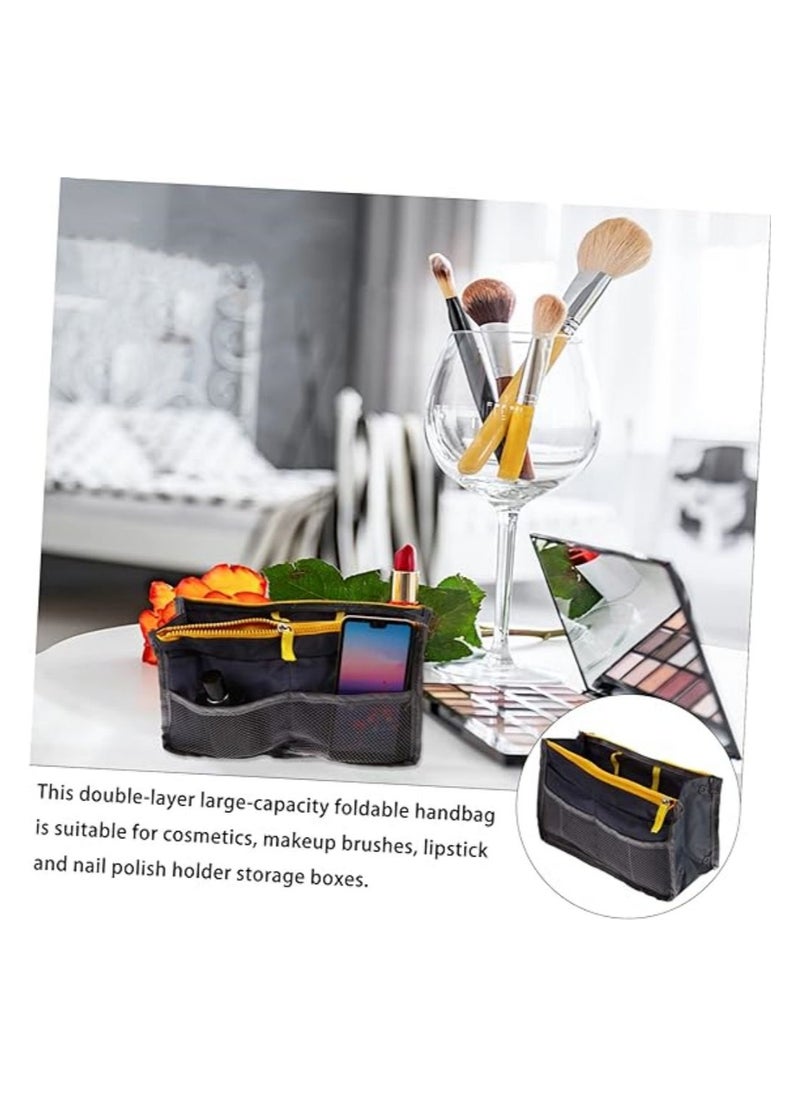 Generic - 13 Pockets Bag Organizer Insert, Handbag Organizer, Expandable Liner Bag Pouch, Handbags Insert Organizer, Multifunctional Storage Bag, with Zipper Closure and Multiple Pockets - Image 1