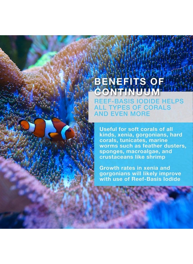 Continuum Aquatics Reef Basis Iodide - Ionic Iodide Liquid Supplement for Marine Fish and Reef Saltwater Aquariums, 250-ml - Image 3
