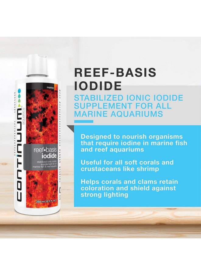 Continuum Aquatics Reef Basis Iodide - Ionic Iodide Liquid Supplement for Marine Fish and Reef Saltwater Aquariums, 250-ml - Image 2
