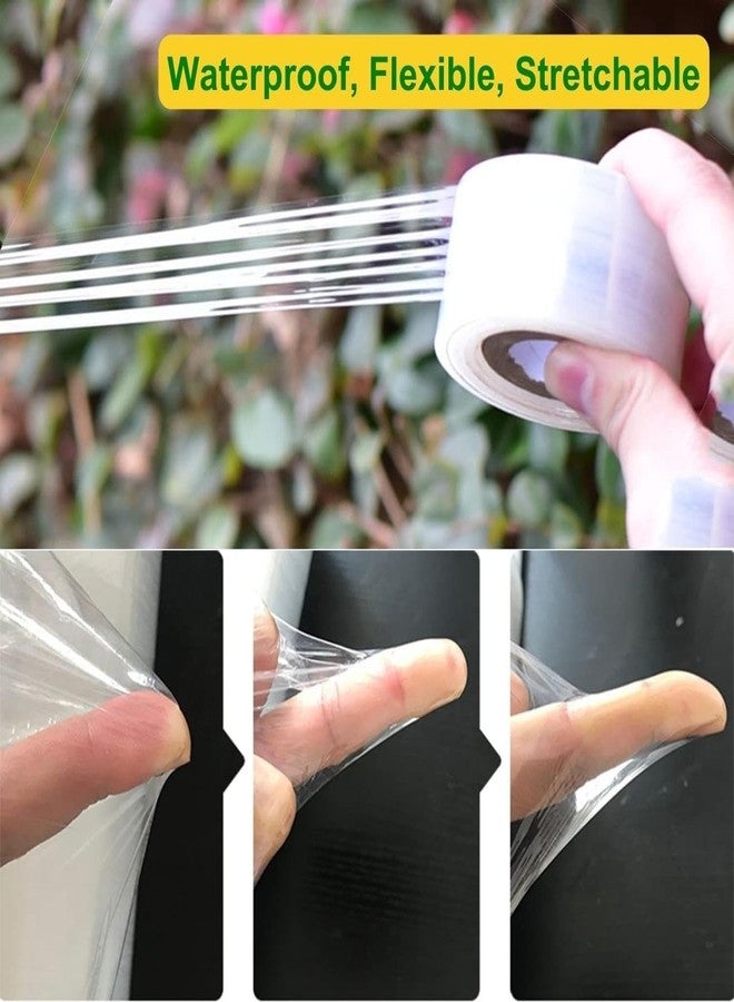 ecofynd 3 inch x 100meter Grafting Stretchable Tape for Nursery and Garden, Degradable Plant Repair Tapes Self-Grafting Clear Film for Fruit, Floral, Tree and Plants Grafting Film Tool (Pack of 1) - Image 5