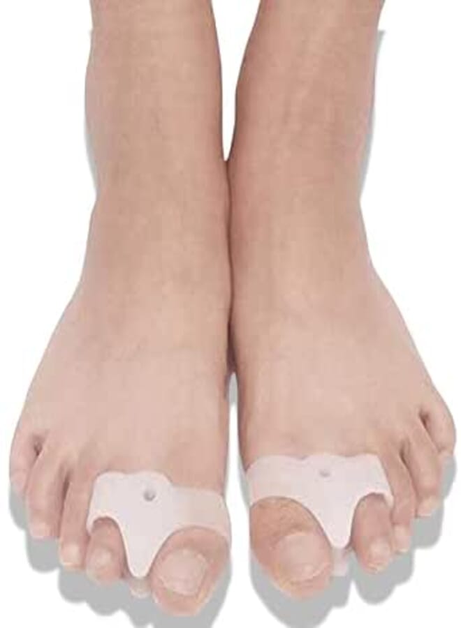 2 Pcs Gel Big Toe Bunion Protectors - Big Toe Separator Pad - Gel Toe Separators - Bunion Protectors and Correctors, One Size
