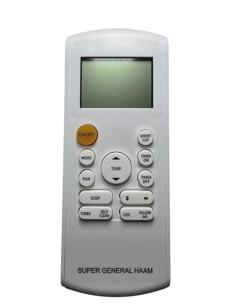 eplacement Remote control suitable for Super General Air conditioner - Image 1