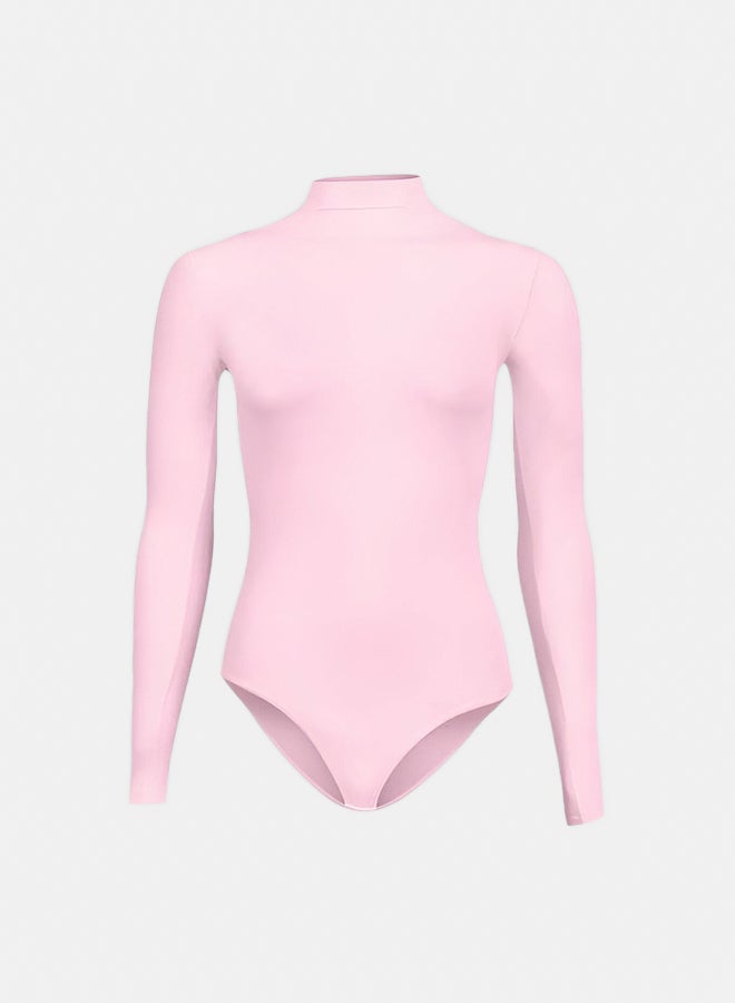 Silvy Lycra Wave High Long Sleeves High Neck Bodysuit Underwear For Women - Image 1