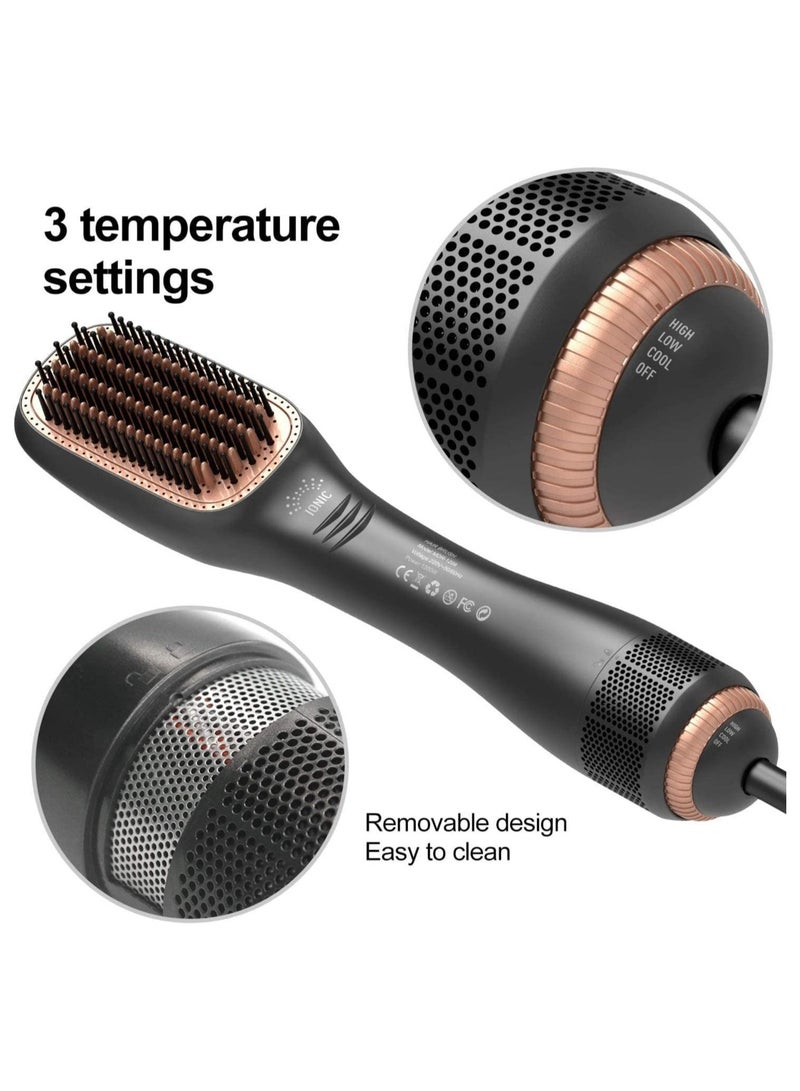 Hair Dryer Styler Volumizer 3 in 1 Brush Salon Styler for Straightening Negative Ion Ceramic Blow Dryer Brush - Image 3