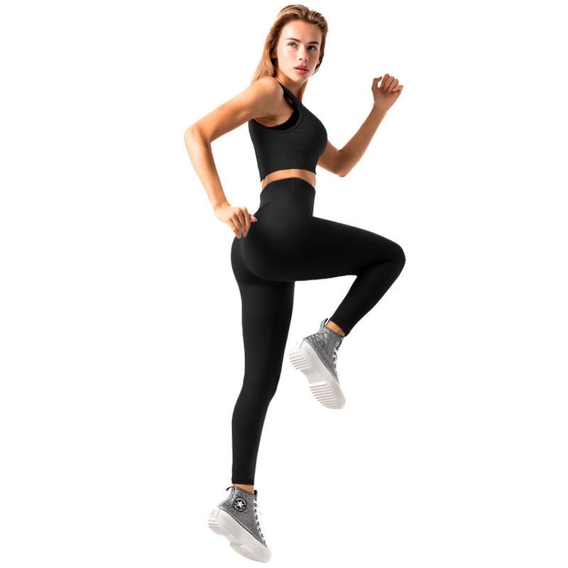 Fawarior High Waisted Leggings for Women, Buttery Soft Workout Yoga Leggings Navy Blue LXL - Image 5