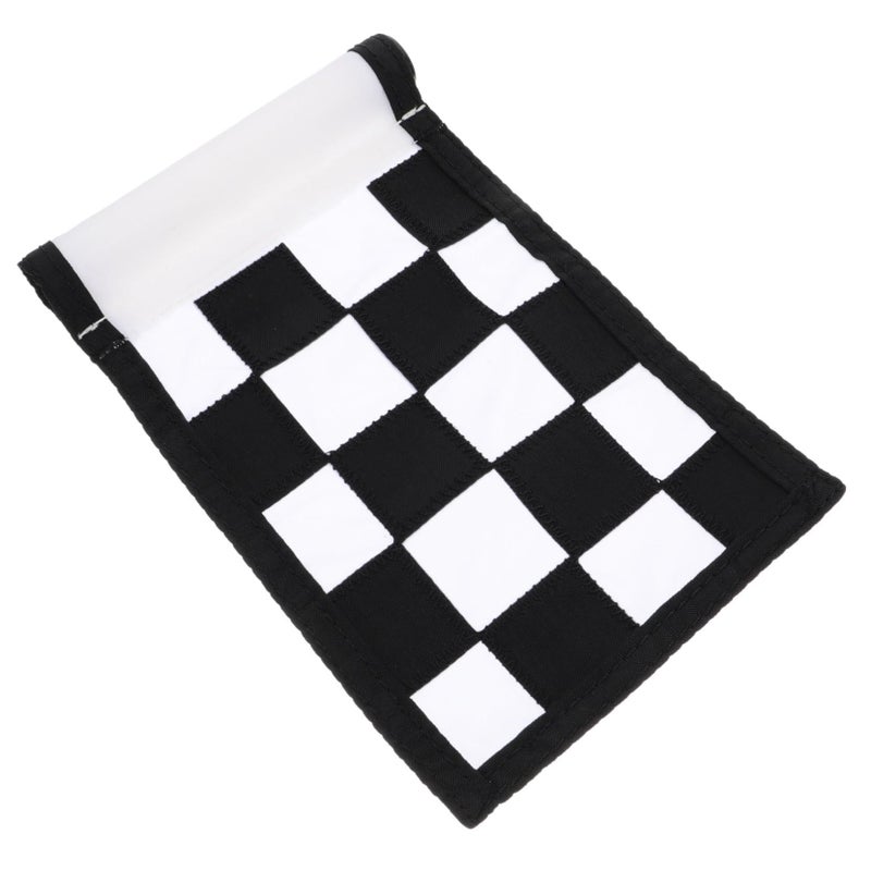 Checkered Golf Practice Flag Tube with 12 Inch Insert for Backyard Putting Training Lightweight High Visibility - Image 2