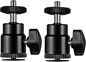 SLOW DOLPHIN Camera Hot Shoe Mount 1/4" with 1/4" Screw Adapter for Cameras Camcorders Smartphone Microphone Gopro - Image 1