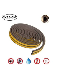 Royalkart Royalkart EPDM D Shape Door & Window Seal Tape | Soundproof & Weatherproof Strip | Self-Adhesive Foam Insulation | Dustproof, Windproof, Insect Guard 4 * 2.5=10metre  - Image 2