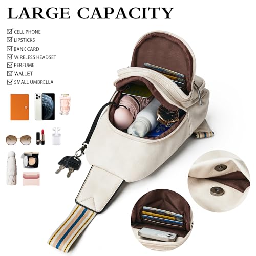 Mroede Sling Bag Crossbody Bags for Women Small Cross Body Bag Fanny Packs Chest Sling Purse for Daily Travel Leisure Sport - Image 4
