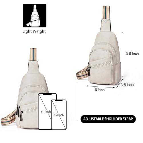 Mroede Sling Bag Crossbody Bags for Women Small Cross Body Bag Fanny Packs Chest Sling Purse for Daily Travel Leisure Sport - Image 3