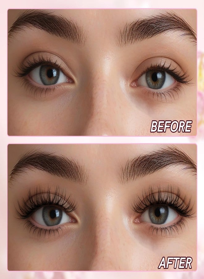 MLEN DIARY Cluster Lashes Wispy Individual Lash Extensions D Curl Natural Lash Clusters 10-14MM 96 Pcs DIY Eyelash Extension Reusable Eyelash Clusters at Home by MLEN DIARY - Image 4