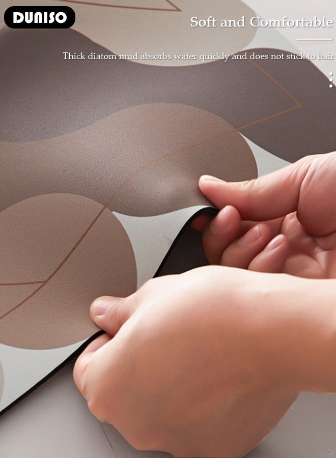 DUNISO Diatom Mud Bath Mat, Bathroom Mat, Extra Soft and Absorbent Bath Rugs, Non-Slip Bath Carpet, Machine Wash Dry, Bath Mats for Bathroom Floor, Tub and Shower - Image 5