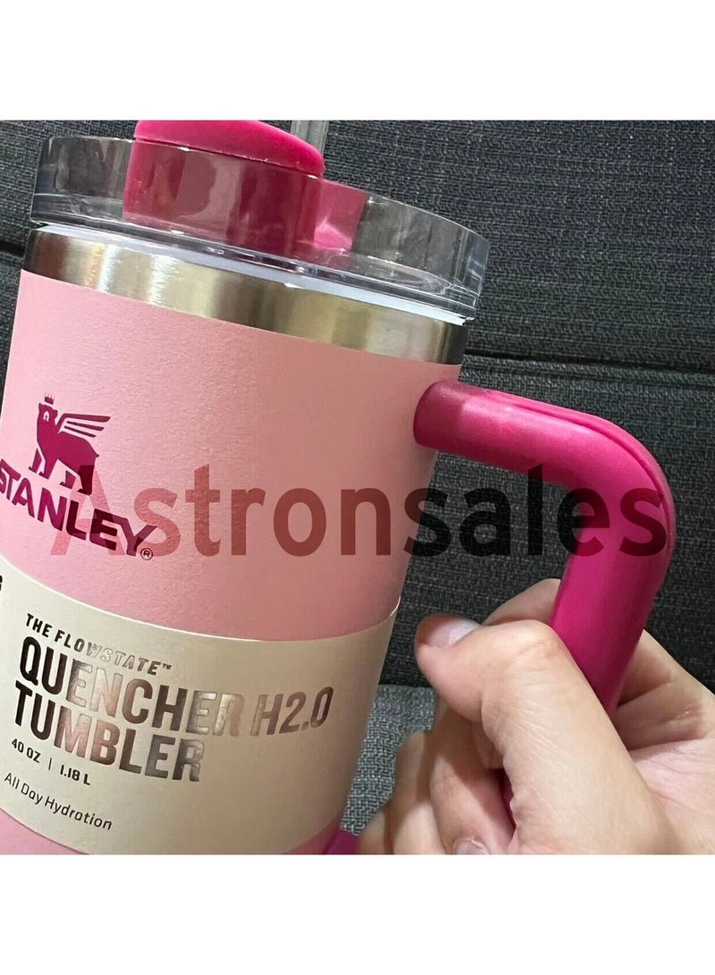 Stanley Stanley Quencher H2.0 FlowState Stainless Steel Vacuum Insulated Tumbler with Lid and Straw for Water, Iced Tea or Coffee, Smoothie and More, 40 oz  - Image 2