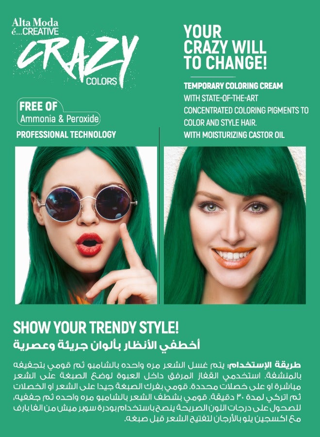 ALTA MODA Creative Crazy Colors Ice Green 120G - Image 4