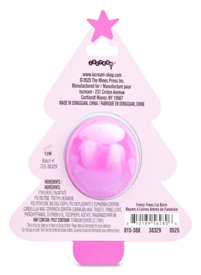 iscream Fancy Holiday Tree Classic Ball Shaped Vanilla Scented Lip Balm - Image 5