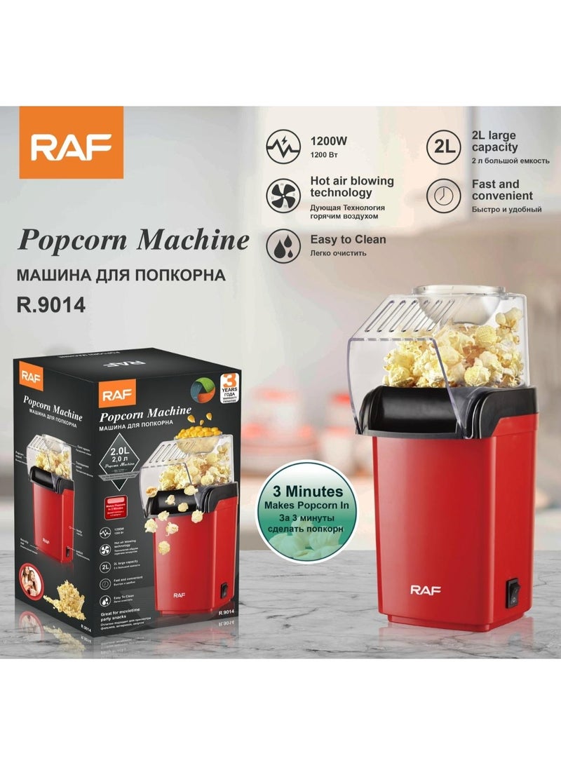 RAF popcorn 🍿 Machine with Hot Air Blowing Technology and 2L Large Capacity - Image 1
