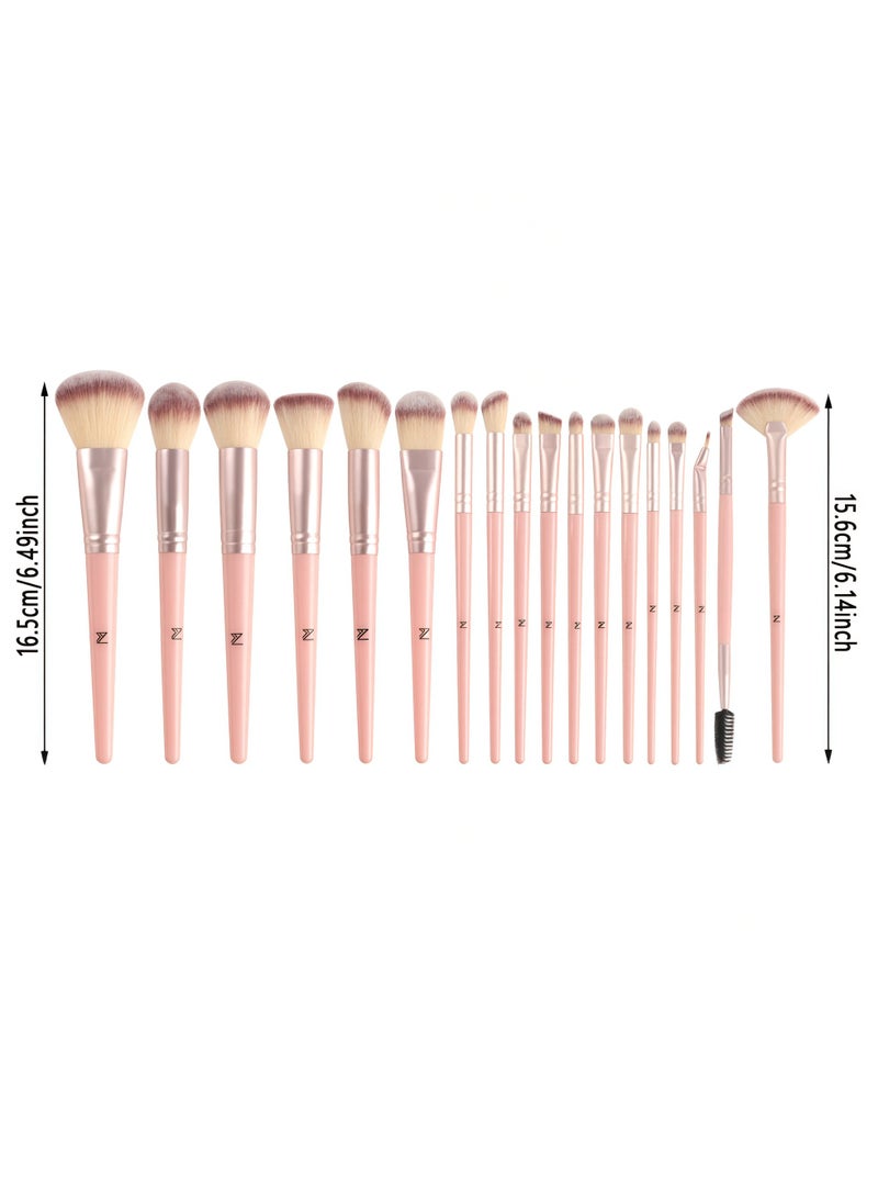general 68-piece makeup brush and puff beauty tool set with a large-capacity makeup bag for creating beautiful makeup looks - Image 3