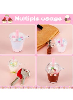 24 Pieces Keychain Accessories Plastic Coffee Cups, Mini Coffee Cups with Lids Ice Cream Cup Pendant Charms, Suitable for Doll Crafts DIY Keychain Accessories (1.7 x 2.4 Inch) - pzsku/Z5D86EBD429E8B09B73AAZ/45/_/1705051410/9d593767-0a0f-46e2-9da1-729de37f3de1