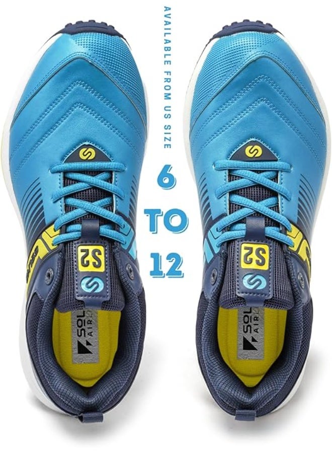 SOLM8 S2 Cricket Shoes Men Boys Junior Players - Advanced Grip Rubber Spikes for Turf/Grass, Ultralight Cushioning in Bright Colors (2025 Edition) - Image 5