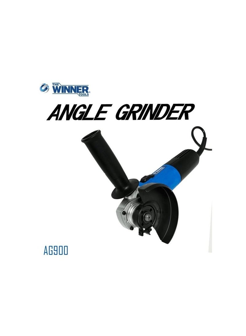 Winner WINNER Tools Premium Quality Angle Grinder Cutter Machine 900W 11000rpm 115mm For Metal Grinding & Cutting, Self Locking Cap 220-240V 50-60Hz AG900  - Image 1