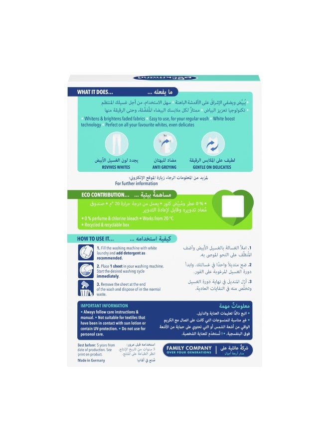 Dr. Beckmann 3 In 1 Active White Sheets Revive White 15 Sheets - Image 2