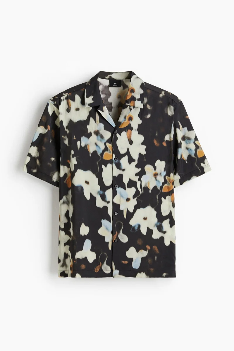 H&M  Regular Fit Patterned resort shirt for Men | Best Price UAE