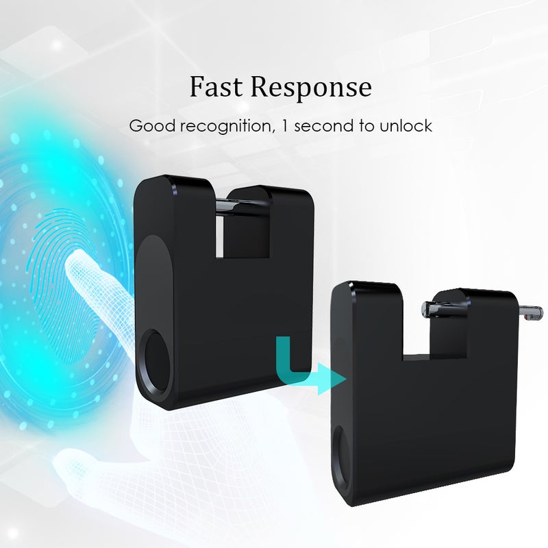XB30F Fingerprint Padlock 20 Sets Fingerprint Unlock USB Rechargeable Smart Keyless Fingerprint Lock Anti-Theft Home Security Lock - Image 2