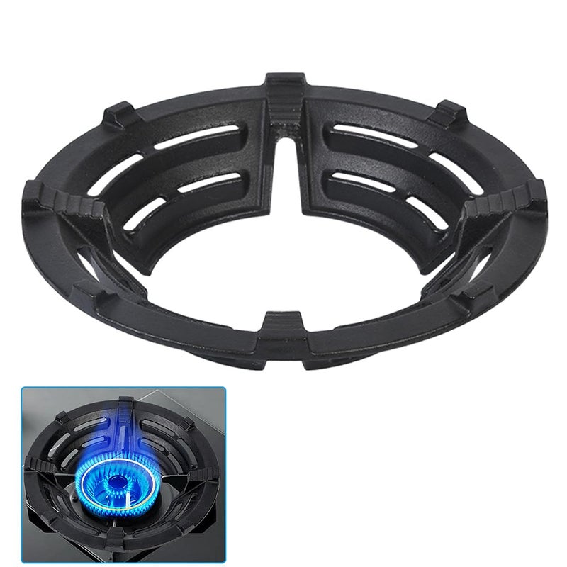 IEUYO IEUYO Cast Iron Wok Support Ring Burner Ring for Gas Stove Rack Pot Holder Antiskid Timesaving and Energysaving for 4 claws racks or grates 