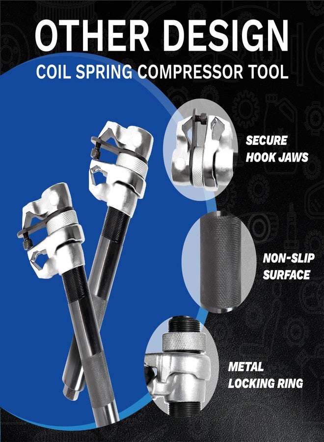 CENFORGE Spring Compressor Tool, Coil Spring Compressor Tool Set with Extendable Bracket, Heavy Duty Macpherson Strut Spring Compressor Tool with 2425LB Capacity for Car Truck ATV UTV - Image 5
